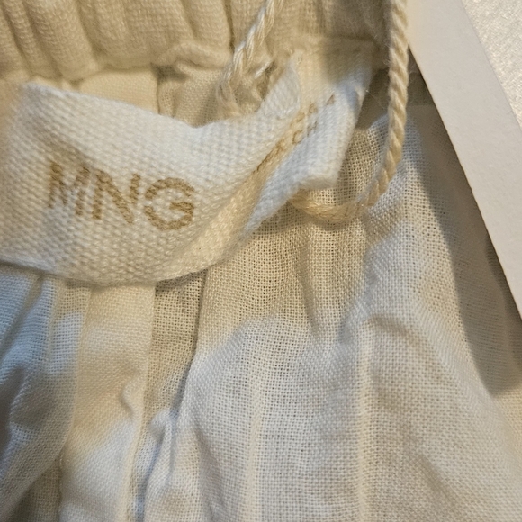 NWT Mango Full length lined linen dress with tie straps and crochet neck line. S - Picture 8 of 8